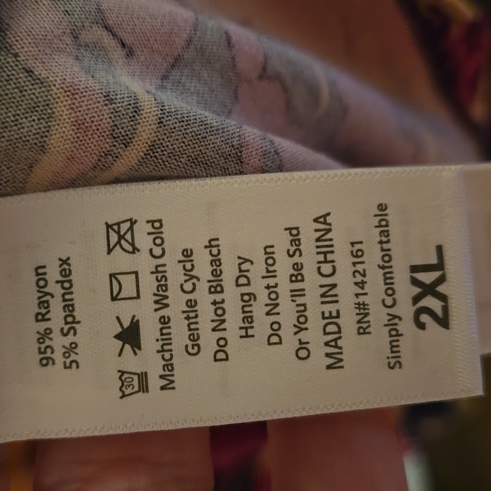 LuLaRoe Floral Midi Dress - SIZE 2XL - Picture 4 of 4